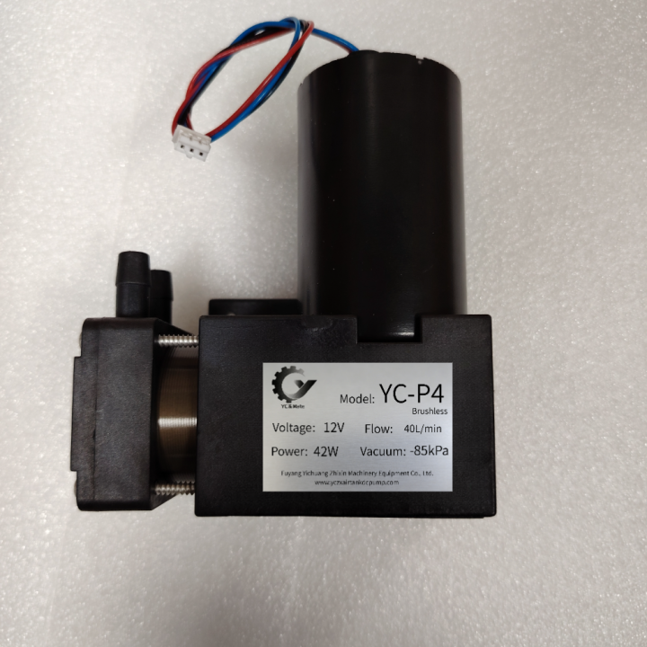 Hot Selling YC-P4 Brushless 12V/24V 42W 40L/min Micro Air Pump DC Diaphragm Pump Mini HVAC for Industry Fields Electric Source Low for Vacuum Hot Selling YC-P4 Brushless 12V/24V 42W 40L/min Micro Air Pump DC Diaphragm Pump Mini HVAC for Industry Fields Electric Source Low for Vacuum Micro Air Pump