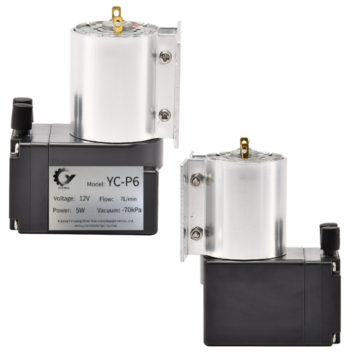 YC-P6 12V/24V 5W 7L/min Micro Air Pump Vacuum Suction Pump Air pump Negative Pressure With Stand -70kpa YC-P6 12V/24V 5W 7L/min Micro Air Pump Vacuum Suction Pump Air pump Negative Pressure With Stand -70kpa Micro Air Pump