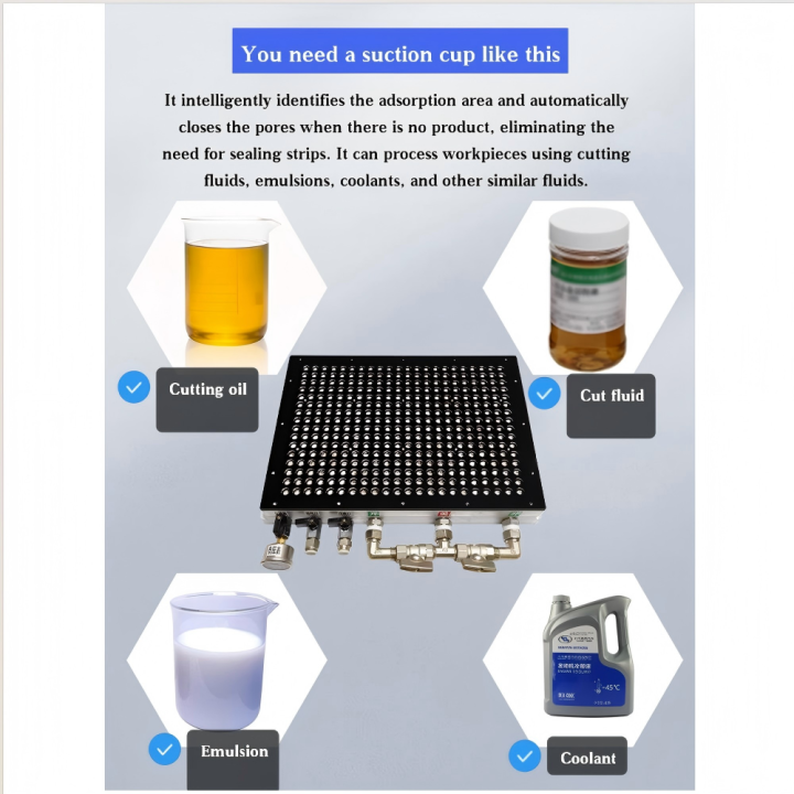 200x300mm CNC Vacuum Suction Cup | Aluminum Alloy Vacuum Chuck for Industrial Processing 200×300mm Precision Vacuum Suction Cup – Aluminum Alloy Fixture Vacuum Suction Cup