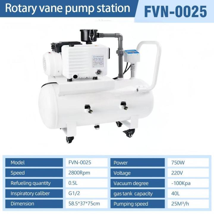 Single Stage Rotary Vane Vacuum Pump Set Air Compressor Pump Head With Air Tank Single Stage Rotary Vane Vacuum Pump Set Air Compressor Pump Head With Air Tank Rotary Vane Vacuum Pump