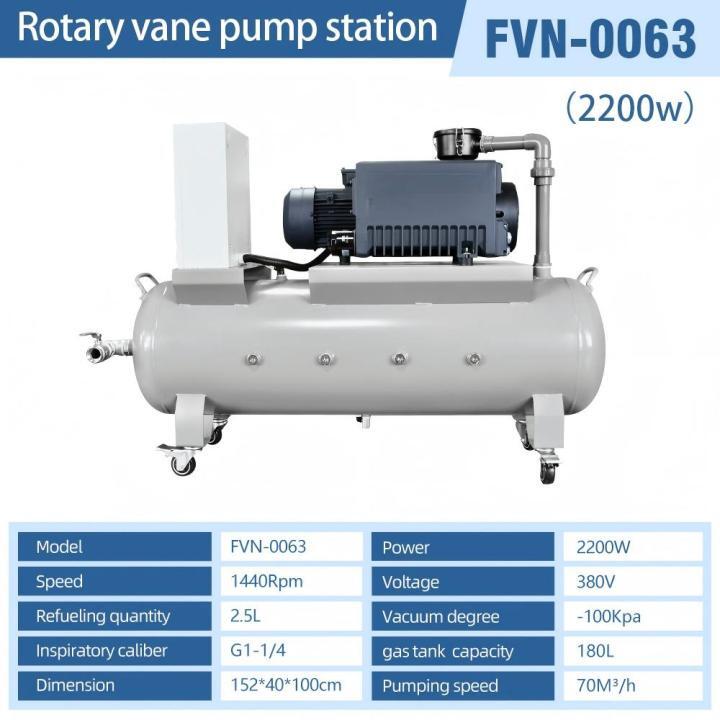Single Stage Rotary Vane Vacuum Pump Set Air Compressor Pump Head With Air Tank Single Stage Rotary Vane Vacuum Pump Set Air Compressor Pump Head With Air Tank Rotary Vane Vacuum Pump
