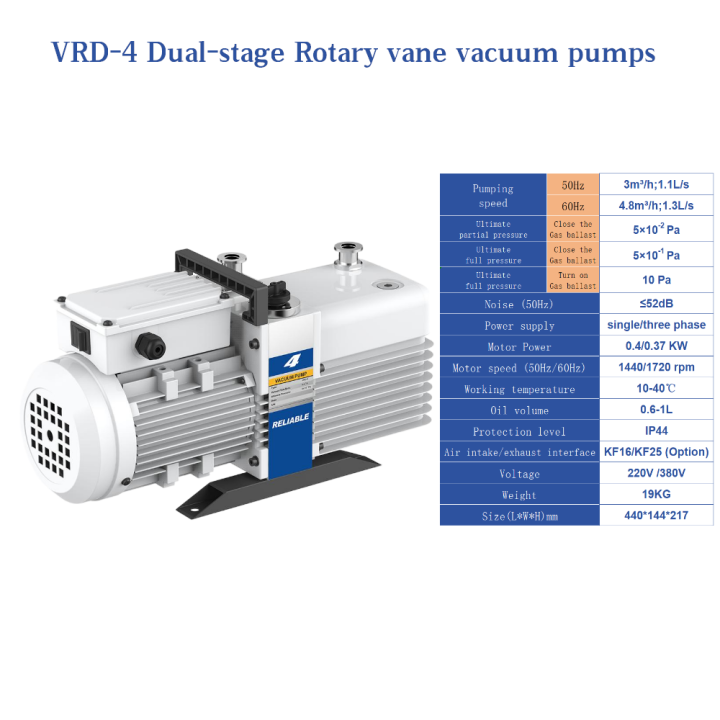 VRD-4 Dual-stage Rotary Vane Vacuum Pump VRD-4 Dual-stage Rotary Vane Vacuum Pump Rotary Vane Pump,Dual-stage Rotary Vane Pump,Rotary Vane Vacuum Pump