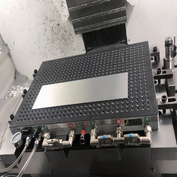 300x400mm CNC Vacuum Suction Cup | Auto-Close Pore Aluminum Alloy Chuck 300×400 Heavy-Duty Vacuum Suction Cup for CNC Processing Vacuum Suction Cup