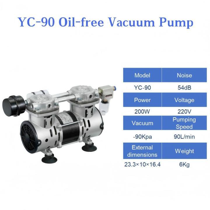 200W/280W Oil-Free Vacuum Pump YC-90/150 (-92Kpa 90L/min 150L/min) | Industrial Grade 200W/280W Oil-Free Vacuum Pump YC-90/150 (-92Kpa 90L/min 150L/min) | Industrial Grade Oil-Free Vacuum Pump