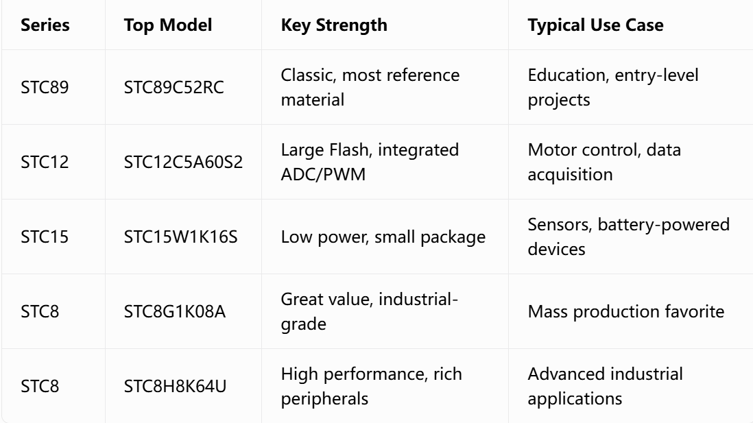 STC Microcontrollers Explained: A Complete Guide to STC Micro's Enhanced 8051 MCU Family STC microcontroller,STC MCU,8051 microcontroller,STC89C52RC,STC8,STC12,industrial MCU,embedded microchip,Qixinwei