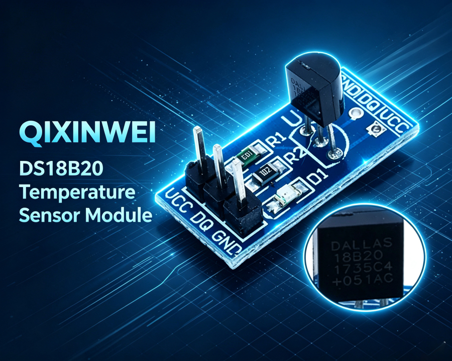 DS18B20 Temperature Sensor Module Development Board — Digital Thermometer for Arduino ESP32 STM32