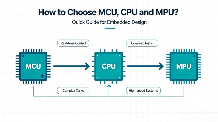 CPU vs MCU vs MPU: What Separates Them and How to Pick the Right One CPU vs MCU vs MPU,microprocessor vs microcontroller,embedded processor selection,RK3588 vs STM32,industrial MPU,MCU for IoT,STM32 alternative,Rockchip RK3588