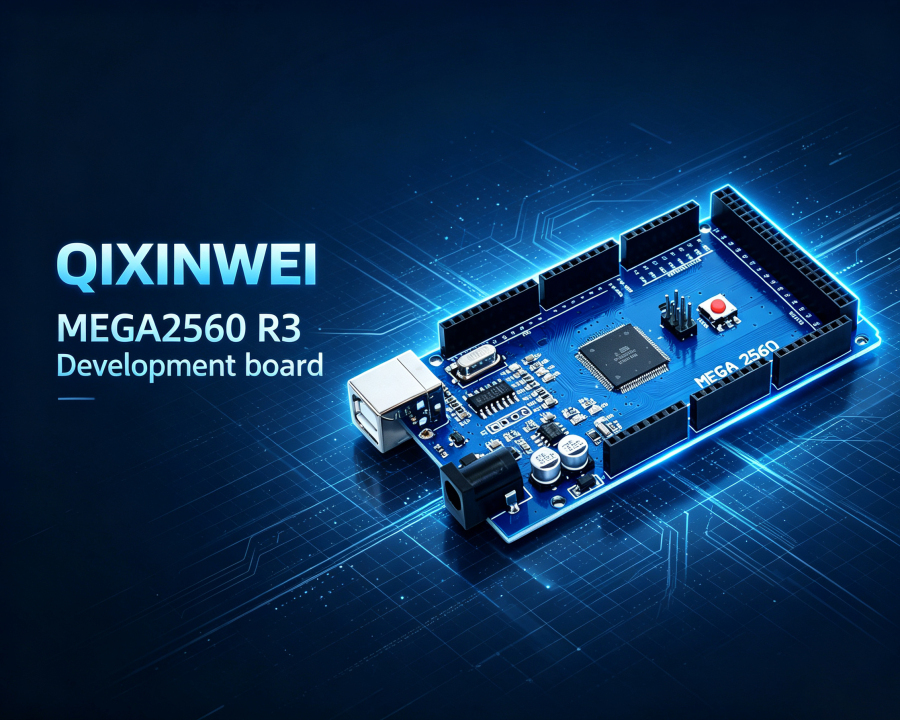 MEGA2560 R3 Development Board — Arduino Compatible ATmega2560 CH340G with 54 Digital I/O 16 Analog Inputs 4 UARTs for 3D Printing Robotics IoT Projects