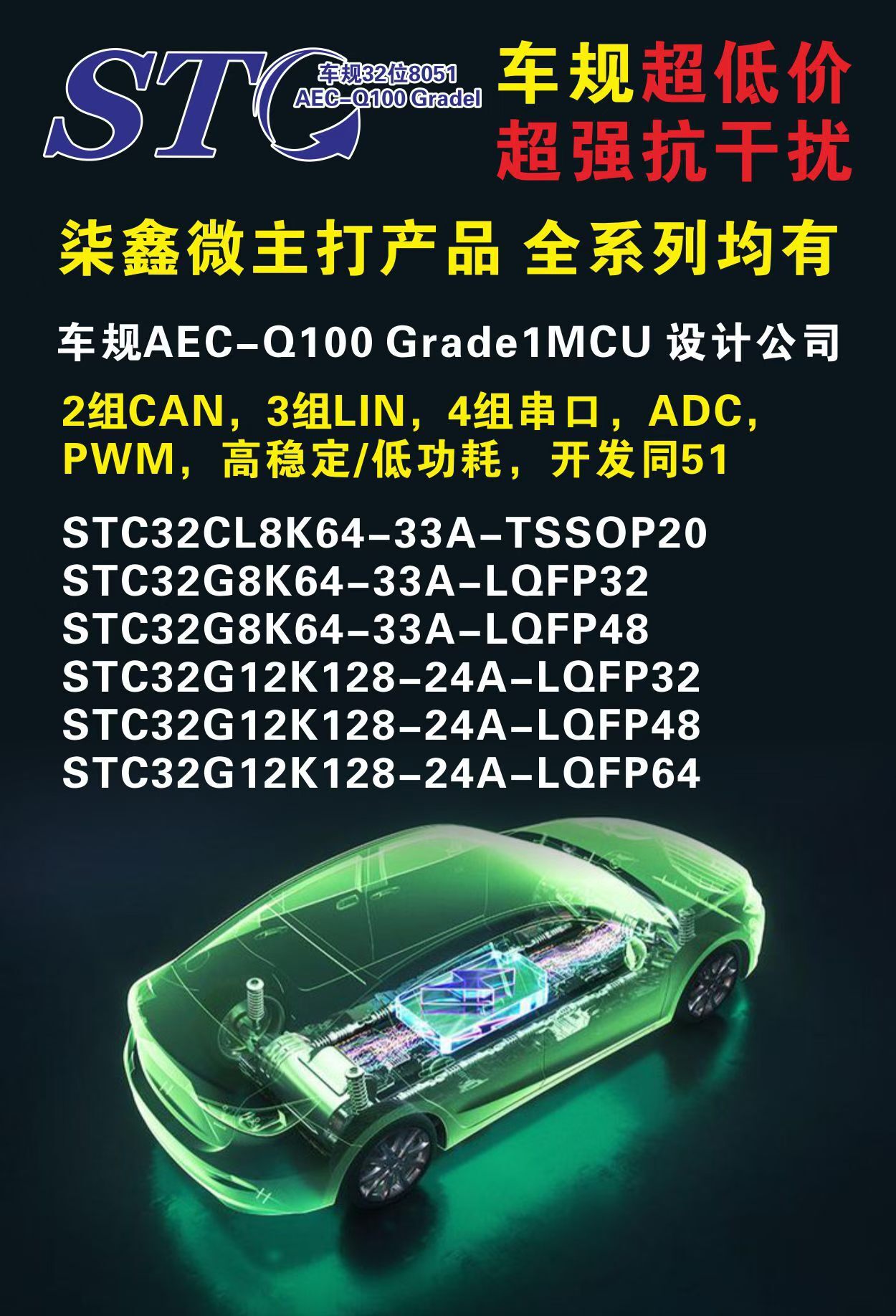 STC-Microcontroller-Series-Guide-QIXINWEI STC Microcontroller,STC89,STC15,STC8,STC32G