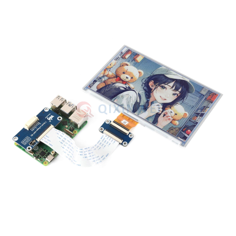 Waveshare 7.3inch e-Paper (E): The Full-Color E Ink Spectra 6 Display for Your Next Project Waveshare 7.3inch e-Paper (E),7.3inch e-Paper (E),E Ink Spectra 6,800x480 resolution,Raspberry Pi display HAT