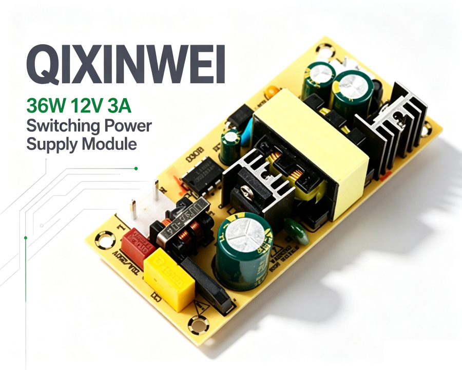 36W 12V 3A Switching Power Supply Module — AC-DC 85-265V Wide Input Industrial Power Board