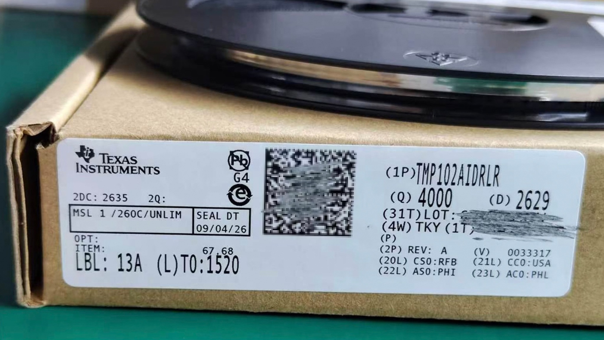 The TMP102AIDRLR Guide: ±0.5°C Digital Temperature Sensor TMP102AIDRLR,digital temperature sensor,I2C temperature sensor,±0.5°C temperature sensor,battery-powered temperature sensor,I2C sensor SOT-563