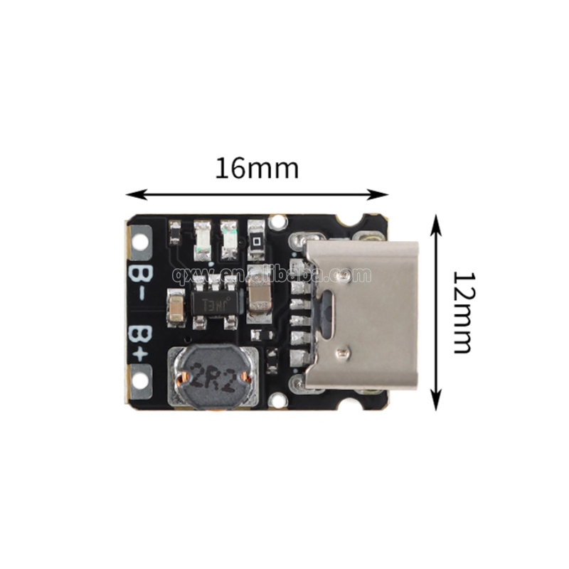 Type-C 5V Boost Charge Discharge Module 3.7V to 5V 18650 Li-Ion Battery Power Board Type-C 5V Boost Charge Discharge Module 3.7V to 5V 18650 Li-Ion Battery Power Board