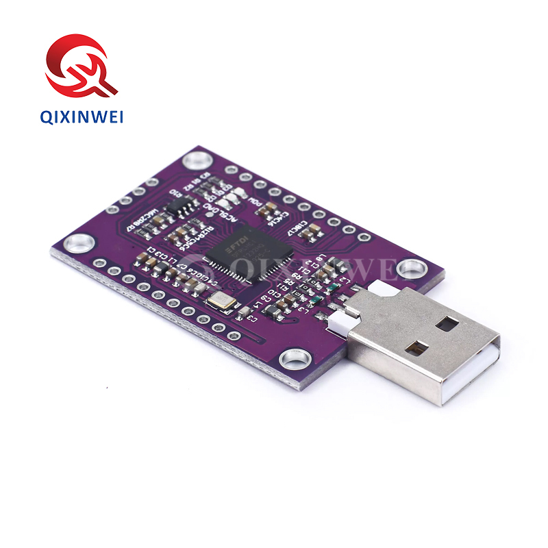 FT232H high-speed multi-protocol USB bridge supports JTAG/SPI/I2C/UART/FIFO with MPSSE technology, 480Mbps — ideal for FPGA debugging, Flash programming, and custom interface development FT232H USB to JTAG UART FIFO SPI I2C High Speed Multi-Protocol Module