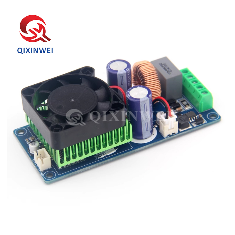 IRS2092S 500W Class D mono amplifier board, ±65V supply, 90%+ efficiency, short circuit and thermal protection — perfect for subwoofers and high-power HiFi systems. IRS2092S 500W Class D Mono Amplifier Board HIFI Digital Audio Amp Module