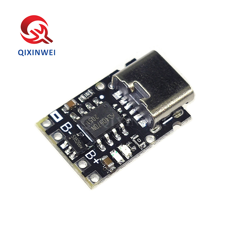 TP4057 1A Lithium Battery Charging Board Type-C with Protection for Polymer Battery TP4057 1A Lithium Battery Charging Board Type-C with Protection for Polymer Battery