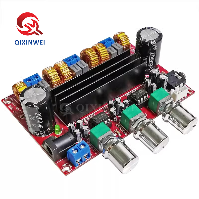 TPA3116D2 2.1 Channel Digital Amplifier Board 2x50W+100W Subwoofer TPA3116D2 2.1 Channel Digital Amplifier Board 2x50W+100W Subwoofer