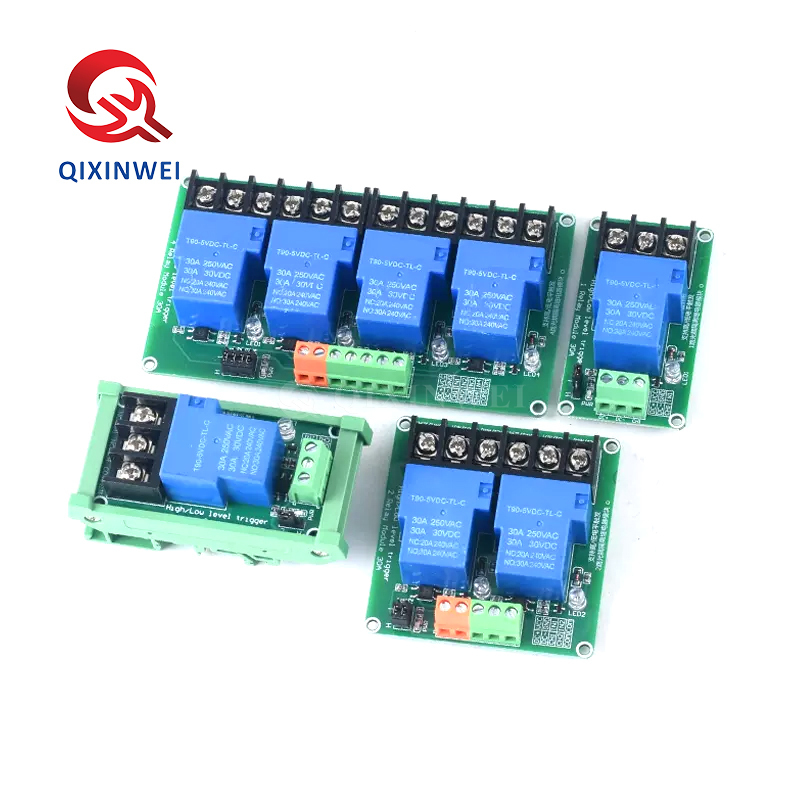 30A Relay Module High Low Level Trigger Optocoupler Isolation for PLC Automation Control 30A Relay Module High Low Level Trigger Optocoupler Isolation for PLC Automation Control