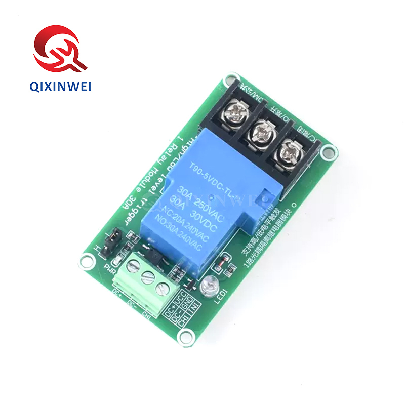 30A Relay Module High Low Level Trigger Optocoupler Isolation for PLC Automation Control 30A Relay Module High Low Level Trigger Optocoupler Isolation for PLC Automation Control