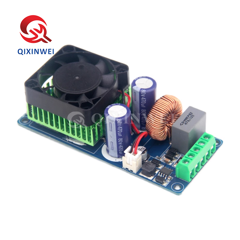 IRS2092S 500W Class D mono amplifier board, ±65V supply, 90%+ efficiency, short circuit and thermal protection — perfect for subwoofers and high-power HiFi systems. IRS2092S 500W Class D Mono Amplifier Board HIFI Digital Audio Amp Module