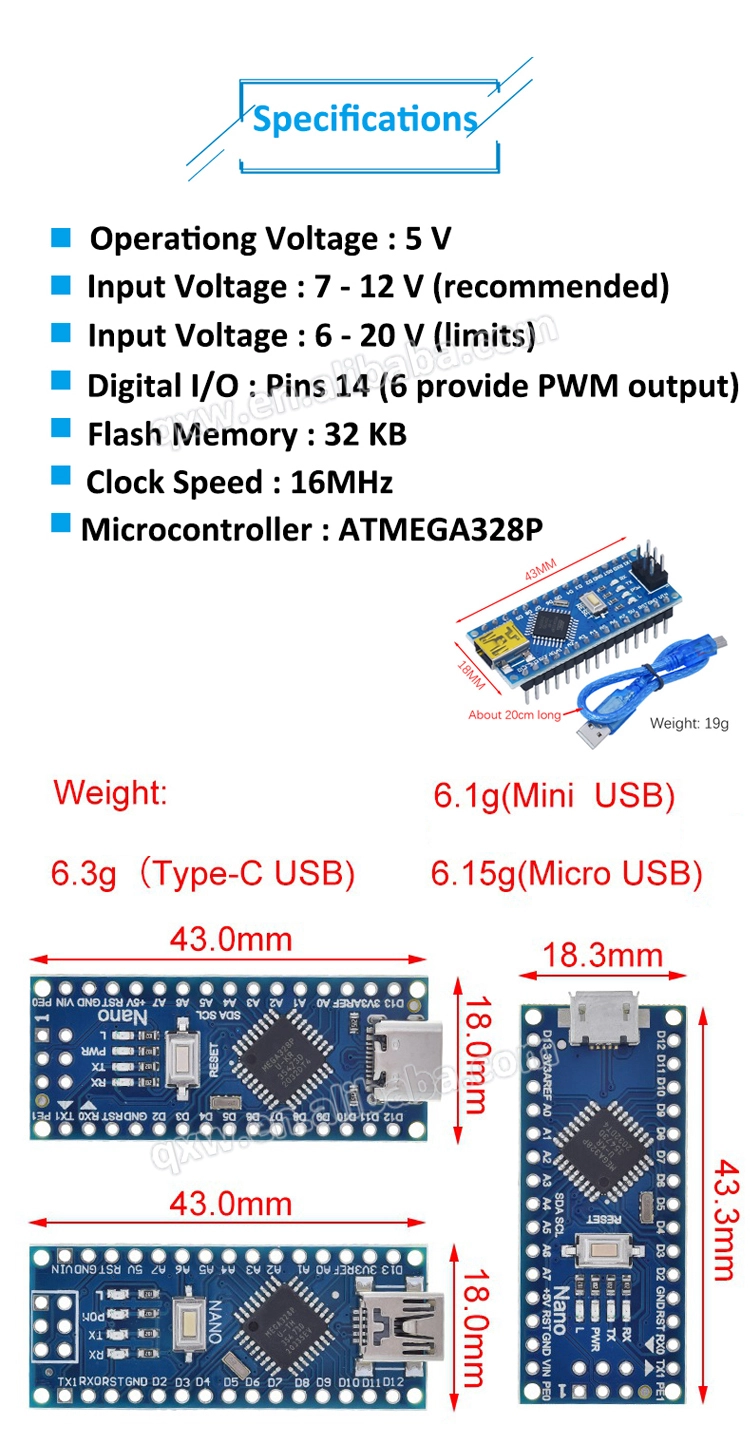 ATmega328P Development Board V3.0 USB CH340G 5V 16MHz Module for Arduino ATmega328P Development Board V3.0 USB CH340G 5V 16MHz Module for Arduino