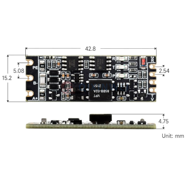 Waveshare Isolated TTL to RS485 Module Half‑Duplex Bidirectional Serial Converter Waveshare Isolated TTL to RS485 Converter Half-Duplex Surge Protection