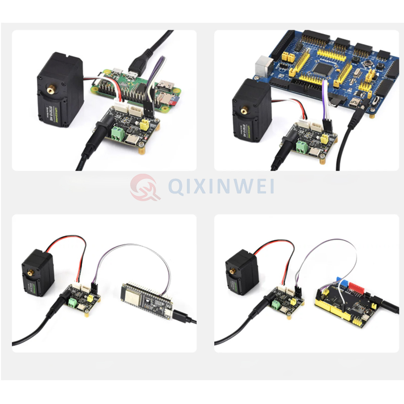 Waveshare Bus Servo Adapter (A) ST/SC Series Serial Servo Driver Board Supports 253 Servos UART Communication for Robot Arm/Hexapod Waveshare Bus Servo Driver ST/SC UART 253 Servos Robot Arm Hexapod