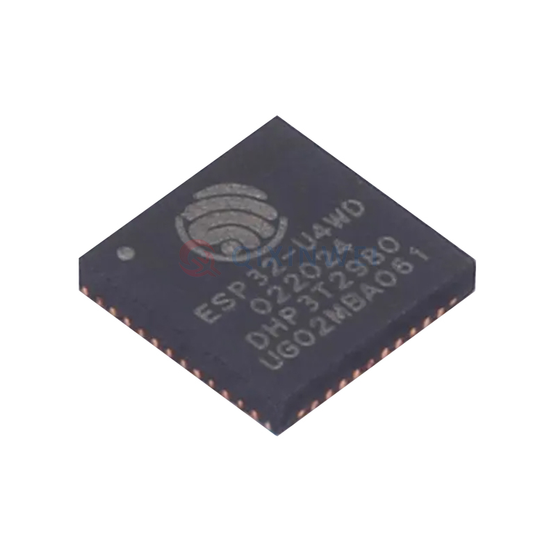 Espressif ESP32-U4WDH Wi-Fi + Bluetooth SoC Dual-Core 240MHz 4MB Flash QFN-48 Espressif ESP32-U4WDH Dual Wi-Fi BLE SoC 240MHz QFN-48