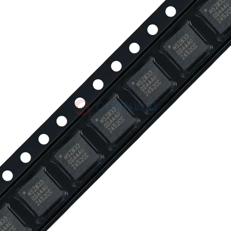 NRF52833-QDAA-R QFN-40 Bluetooth 5.3 Multi-protocol 2.4GHz Low Power Wireless SoC Chip Nordic NRF52833-QDAA-R Bluetooth 5.4 SoC QFN-40