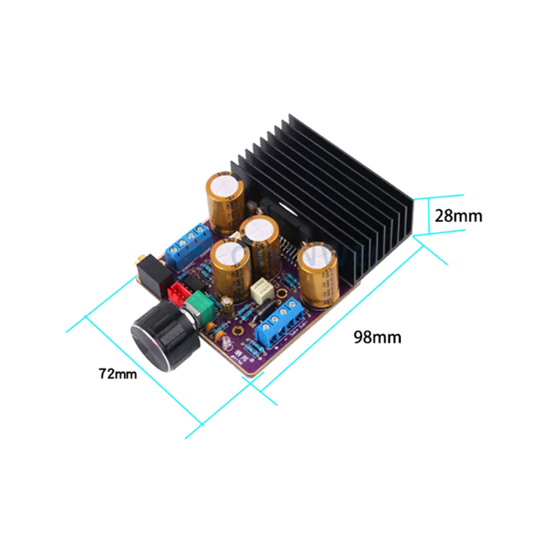 TDA7850 2.1-Channel Class-AB Amplifier Board 2×80W+120W Subwoofer Amplifier Module DC9-18V for Car/Desktop Audio DIY TDA7850 2.1-Channel Amplifier Board 2×80W+120W Class-AB