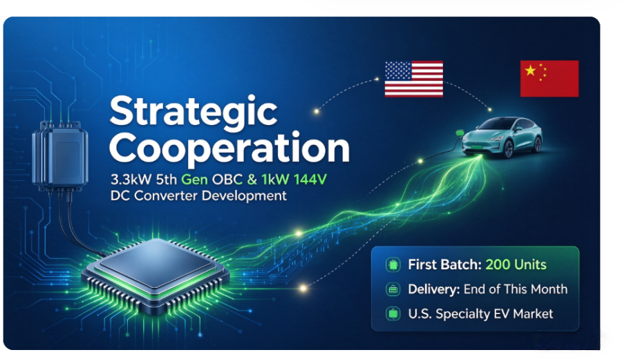 Strategic Cooperation Agreement about 3.3kw OBC and DCDC