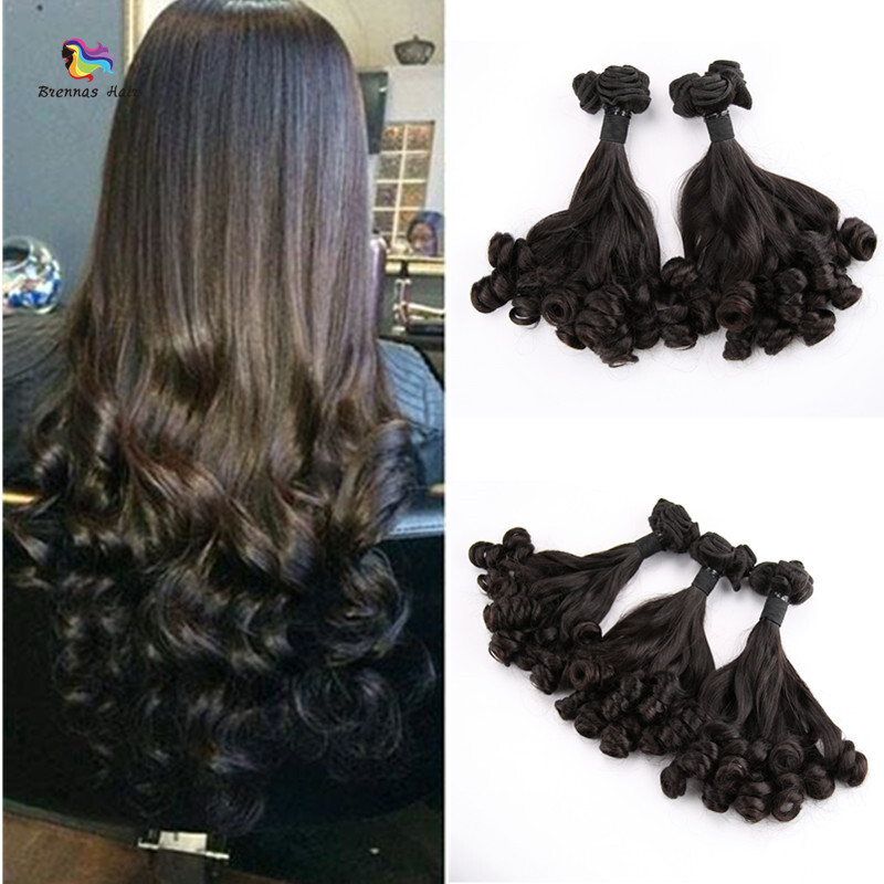 Fummi Curly Human Hair Natural Color Funmi Hair Bouncy Spiral