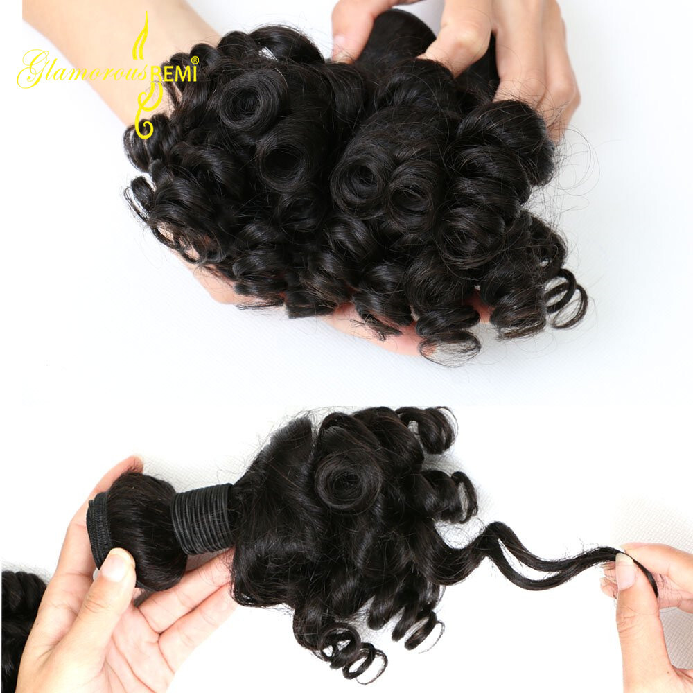 Brazilian Virgin Hair Funmi Hair Weave Bouncy Curl High Quality