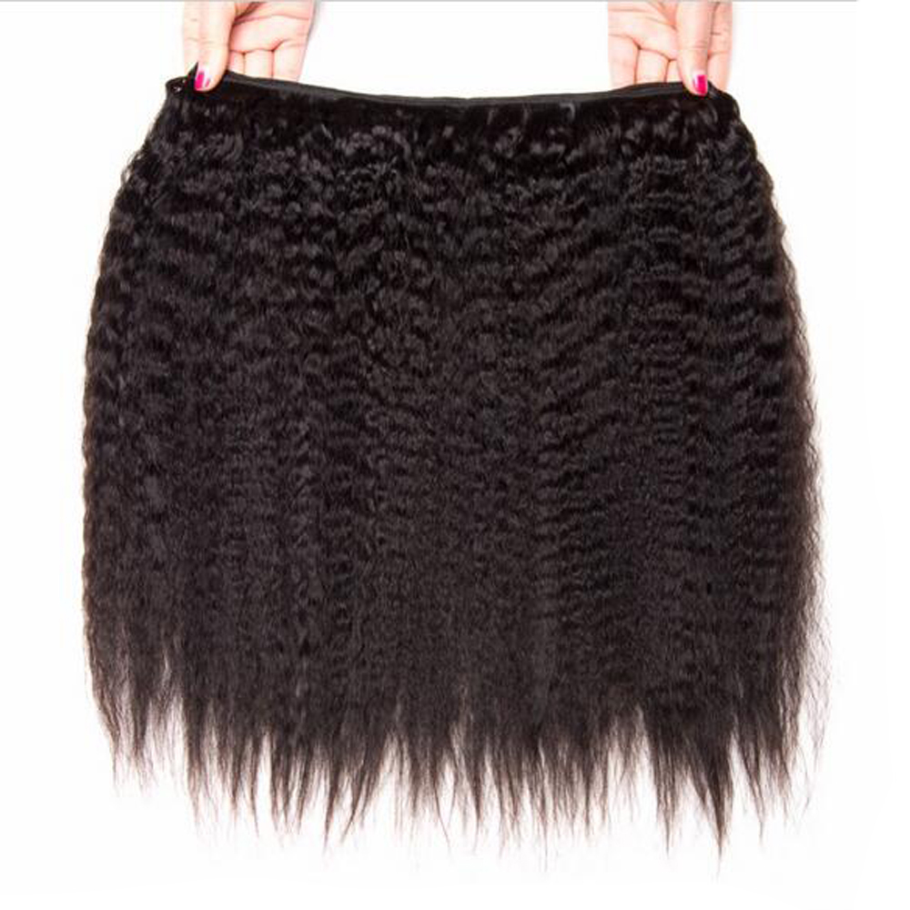 Glamorous Remi Hair Kinky Straight Brazilian Virgin Hair ...