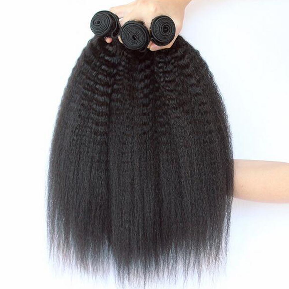 Glamorous Remi Hair Kinky Straight Brazilian Virgin Hair ...