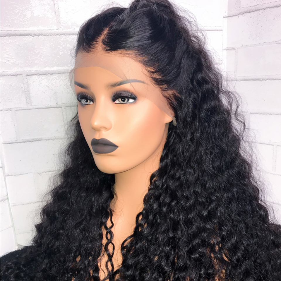Fumi Curl Human Hair Long Wigs For Black Women Virgin Hair Lace Front Human Hair Wigs 