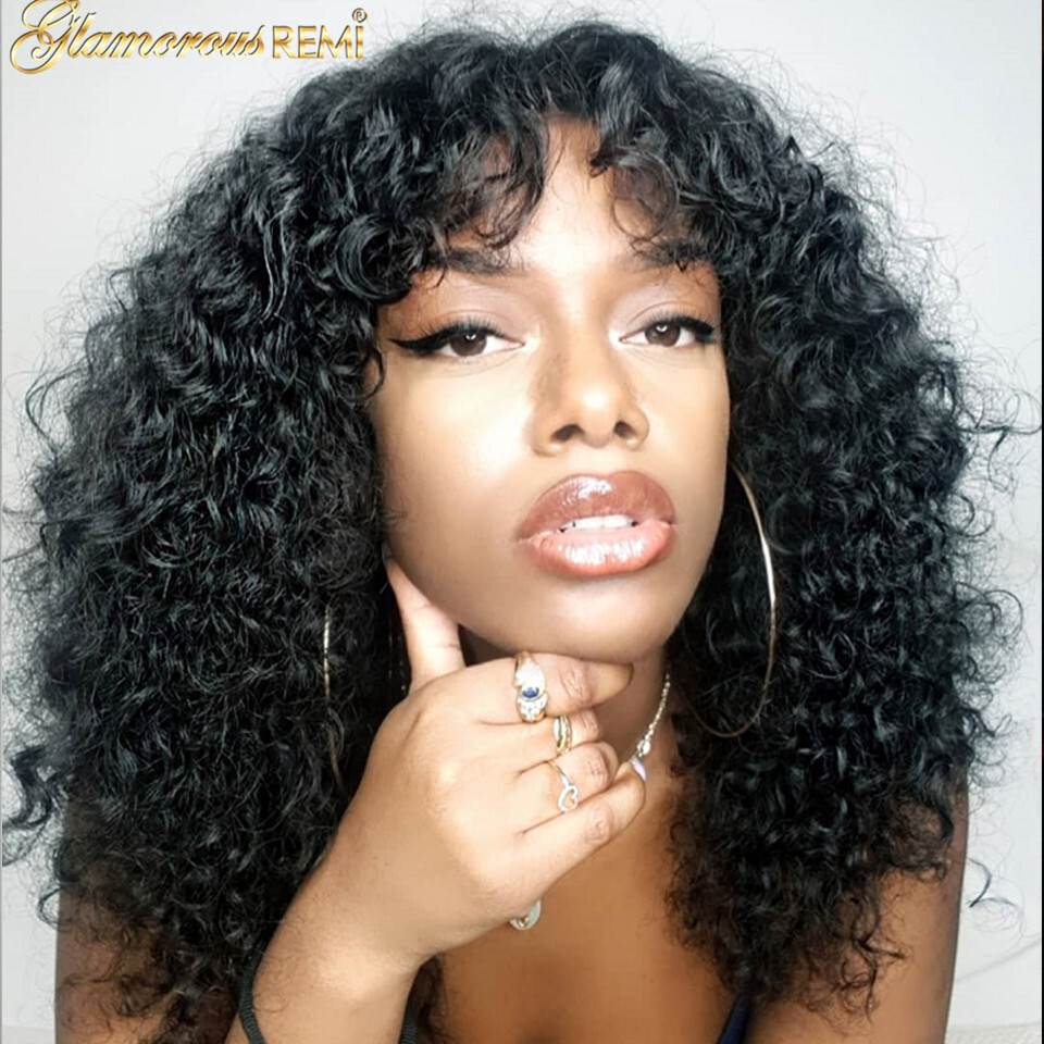 curly human hair lace front wigs