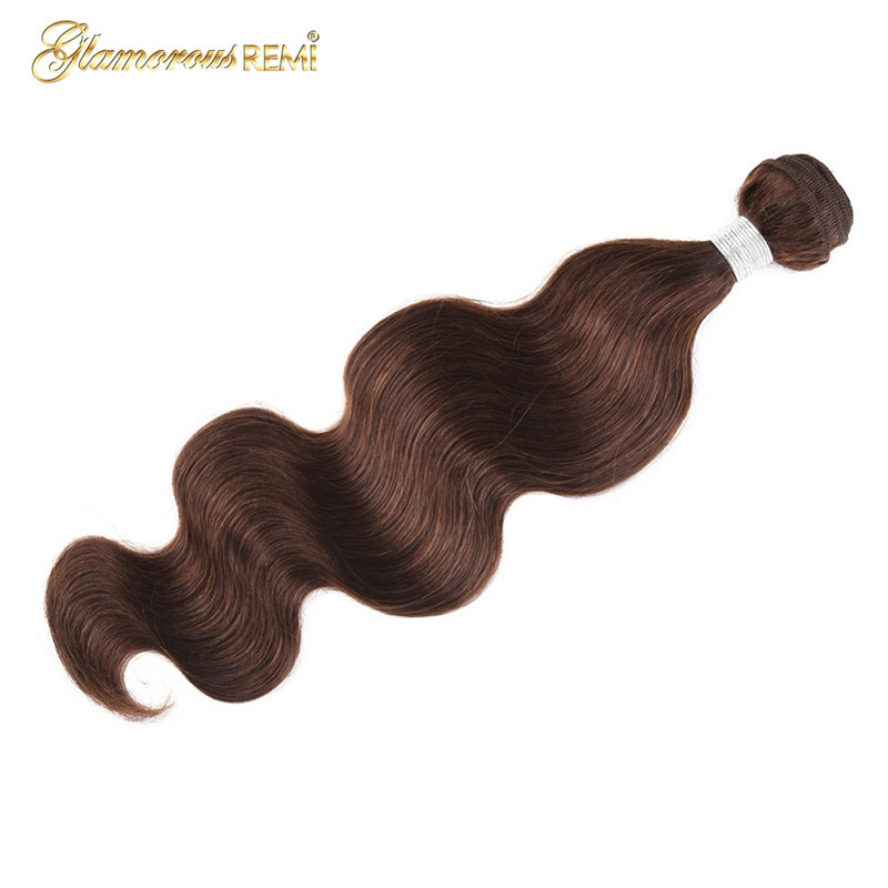 Glamorous Remi Hair Color 4 Body Wave Hair Bundles 100 Human