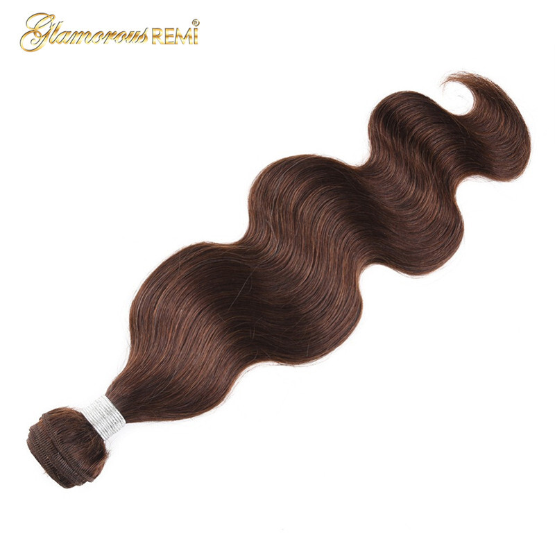 Glamorous Remi Hair Color 4 Body Wave Hair Bundles 100 Human