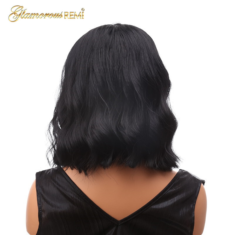 black bob wig real hair