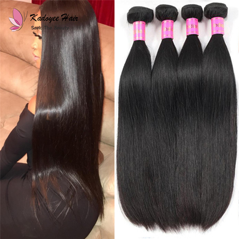 Human Hair Deals Straight Hair Extensions 4 Bundles 100 Remy Hair