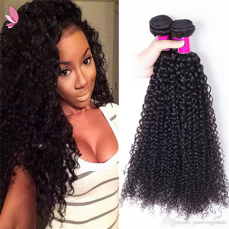 Malaysian Hair Bundles Kinky Curly 100 Human Hair Extensions 8 26