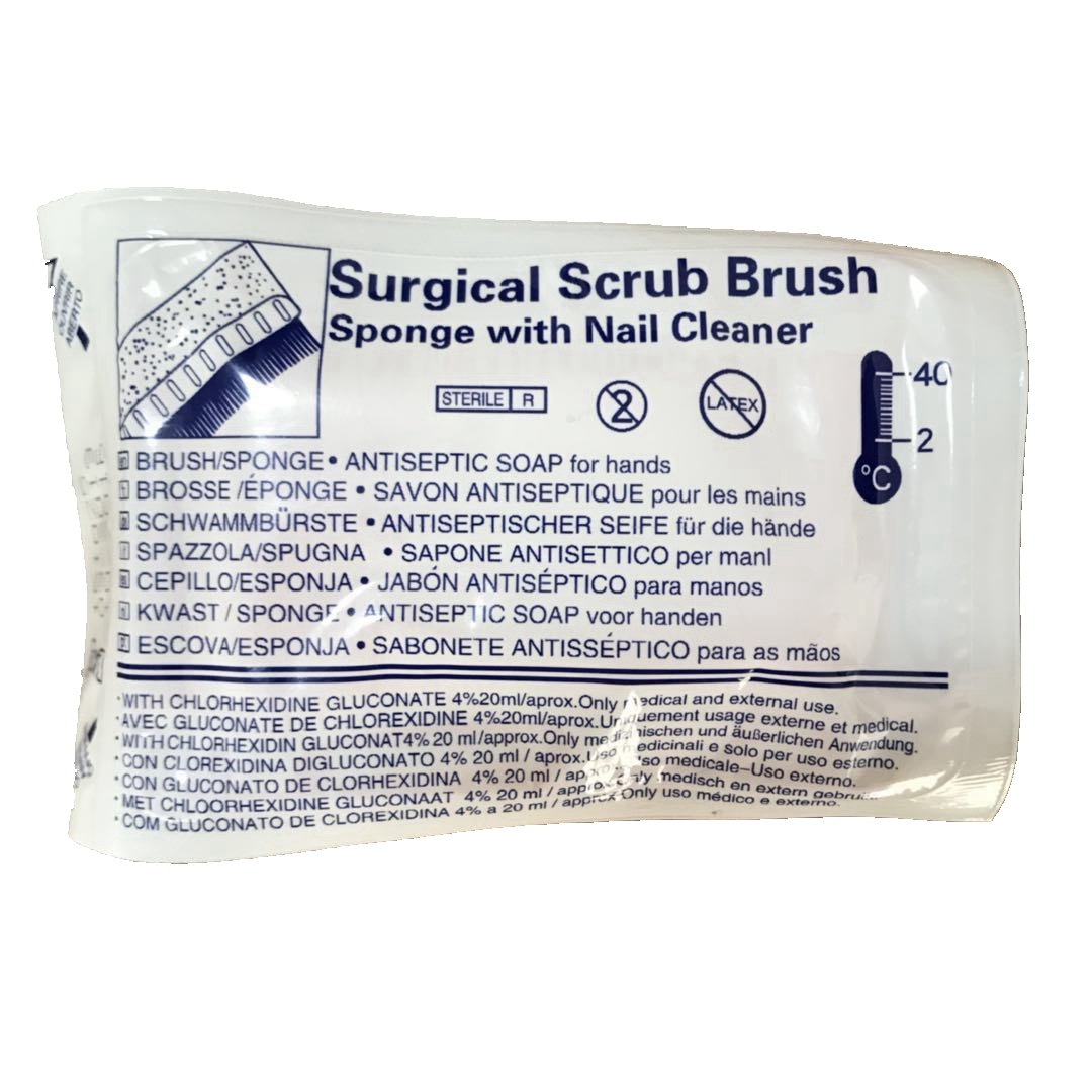 Disinfectant Wiper Chlorhexidine Gluconate Sponge with Nail Cleaner