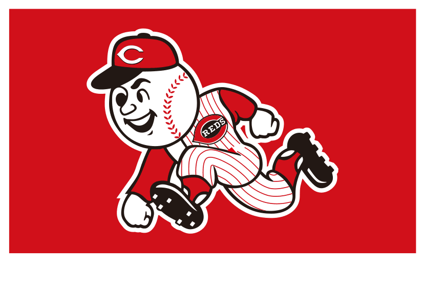Flag of the Cincinnati Reds team, other patterns can be customized