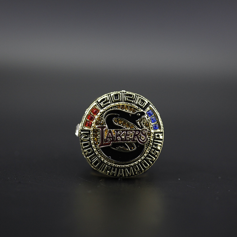 2020 New NBA Lakers Ring Kobe Memorial Black Mamba Fan Ring