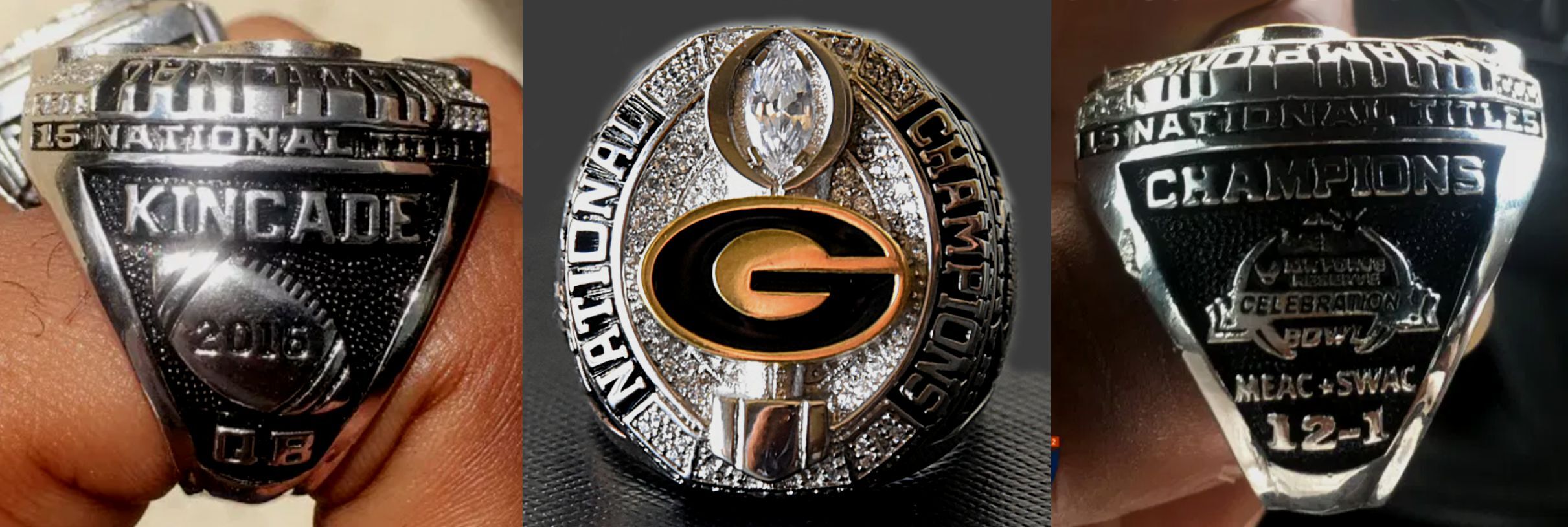 2016 Grambling State “KINCADE” “QB” SWAC Championship ring