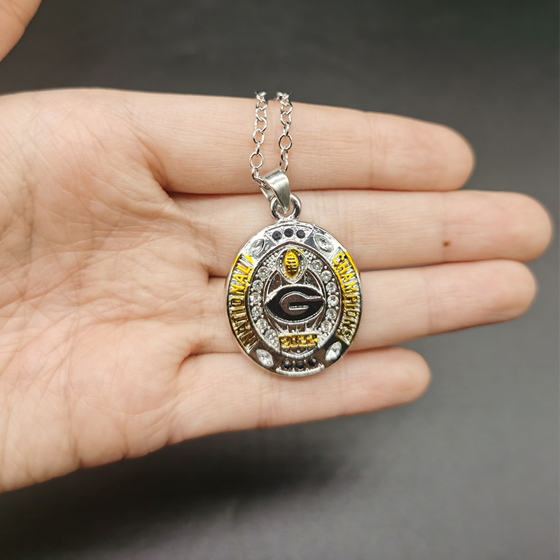 thumbnail image 2 of Eagles Wings Georgia Bulldogs UGA Titanium Twist Necklace – 21 Inch – Officially Licensed NCAA 2 of 6