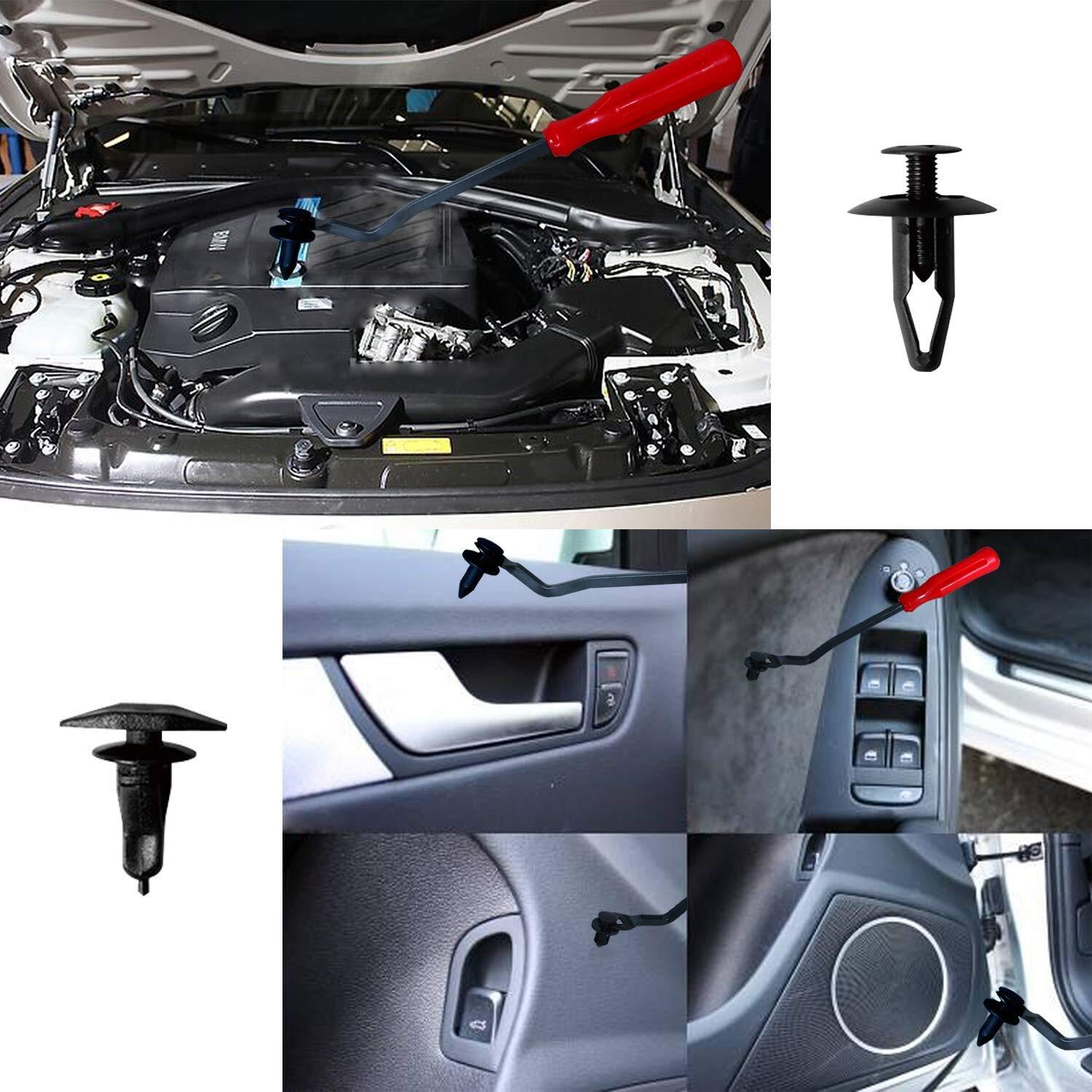 425Pcs Car Body Retainer Assortment Clips Car Tailgate Handle Rod Clip Retainer