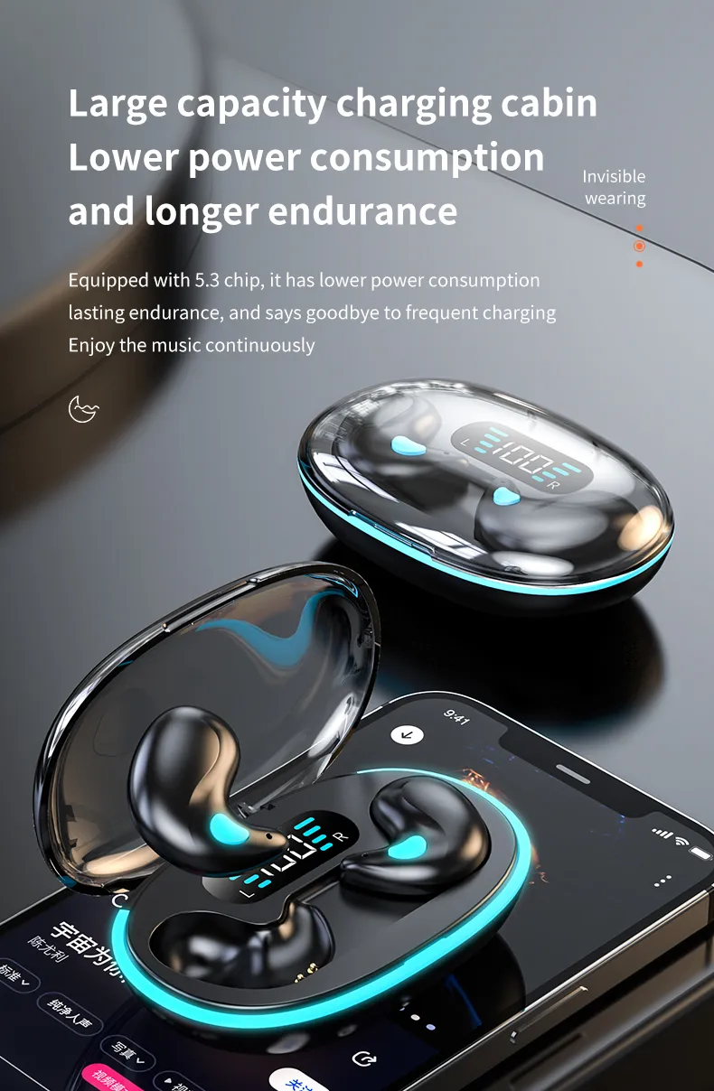 全新 X55 蓝牙无线耳机 耳塞式耳挂式蓝牙耳机 重低音降噪耳塞式 HiFi 立体声耳机 