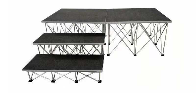 modular portable stage | collapsible stage platform | portable stage decks